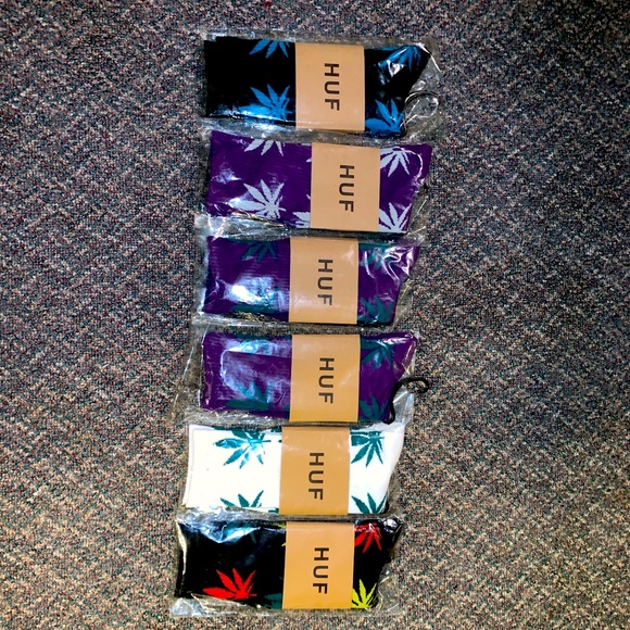 Weed socks (not real Huf) 6 pairs - Picture 1 of 1